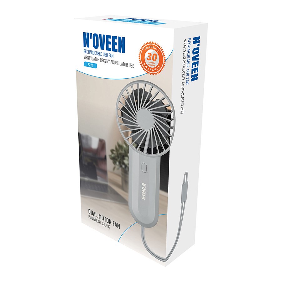 NOVEEN F220 USB rechargeable hand fan