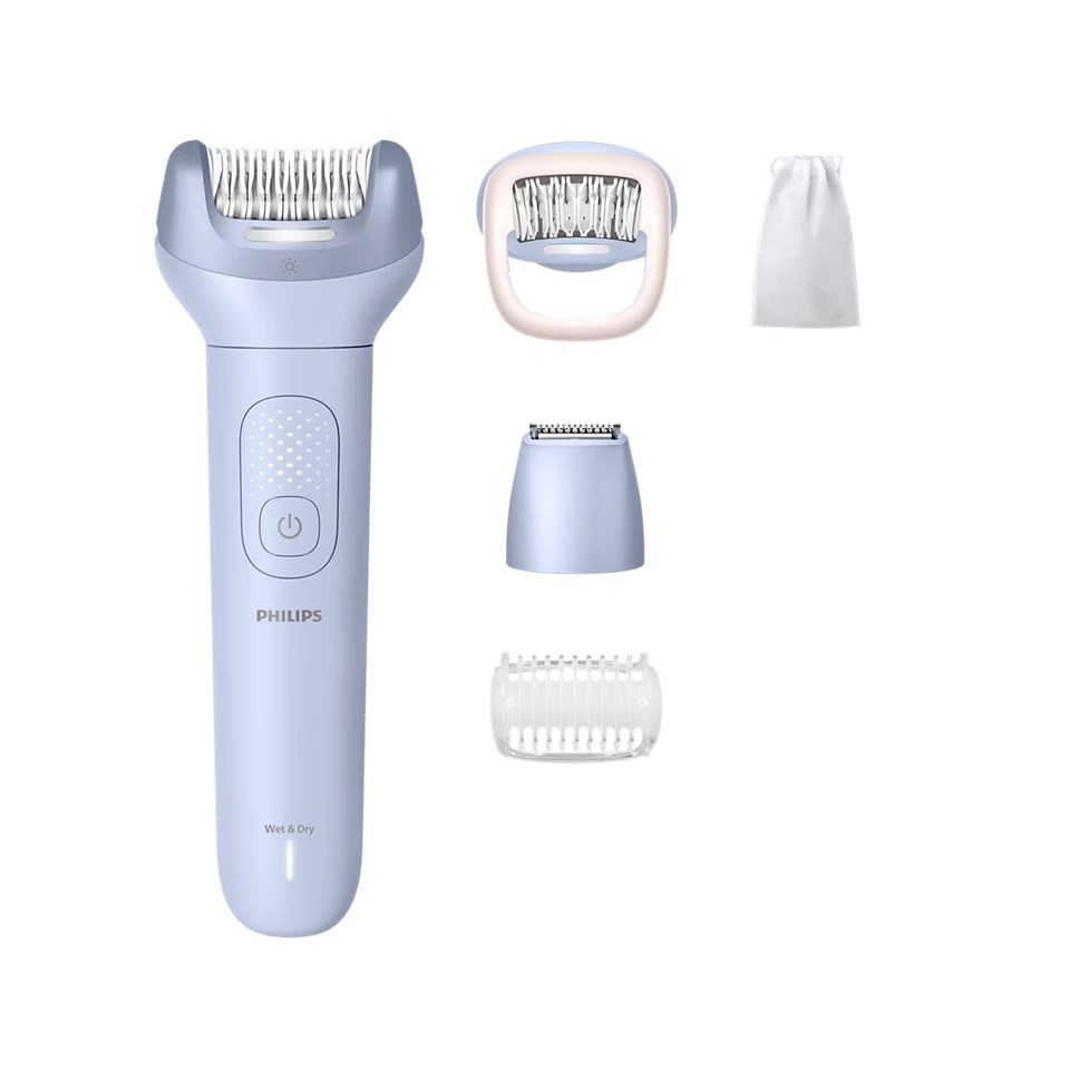 Philips Epilator Series 8000 BRE711/00 Cordless Wet and Dry Shaver Purple