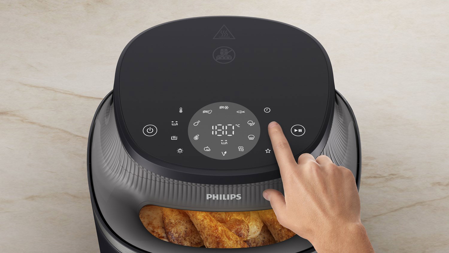 Philips 3000 series NA332/00 fryer Single 6.2 L Stand-alone 1700 W Hot air fryer Black