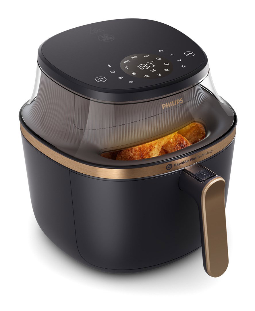 Philips 3000 series NA322/00 fryer Single 4.2 L Stand-alone 1400 W Hot air fryer Copper, Black