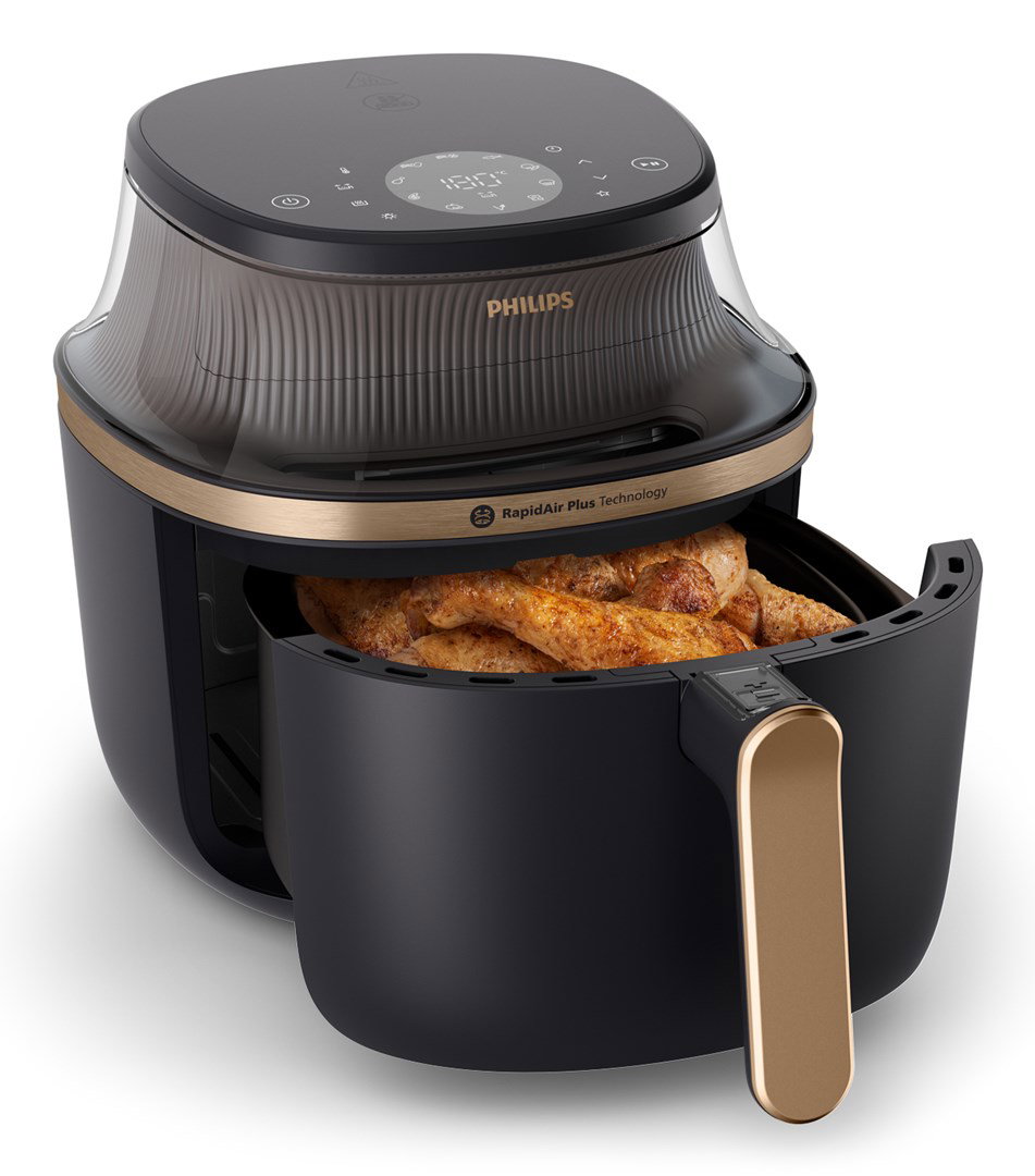 Philips 3000 series NA322/00 fryer Single 4.2 L Stand-alone 1400 W Hot air fryer Copper, Black
