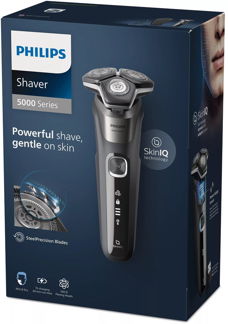 Philips SHAVER Series 5000 S5887/30 men s shaver Rotation shaver Trimmer Black, Grey