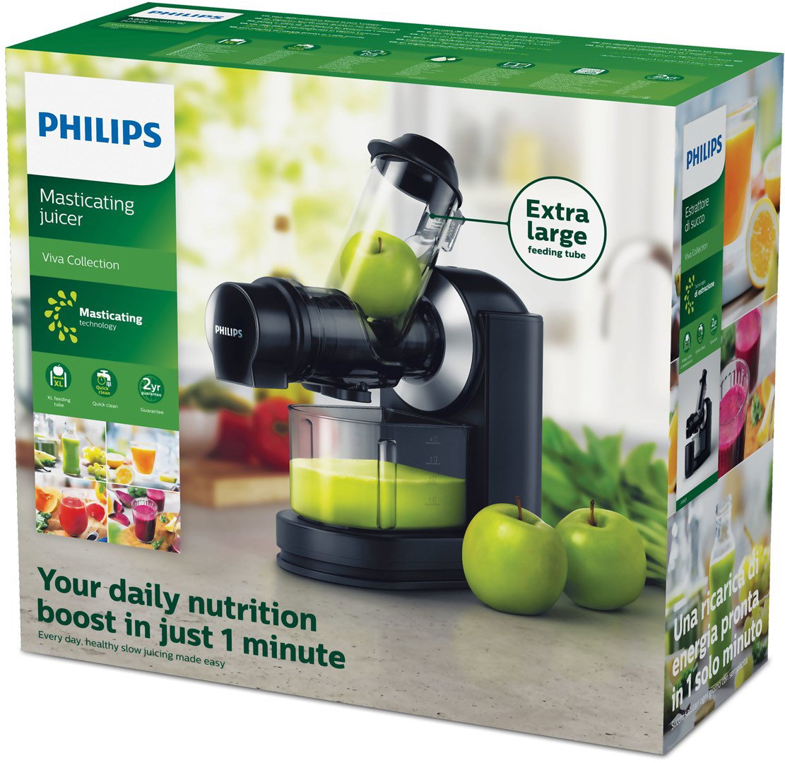 Philips Viva Collection HR1889/70 juice maker Centrifugal juicer 150 W Black, Silver