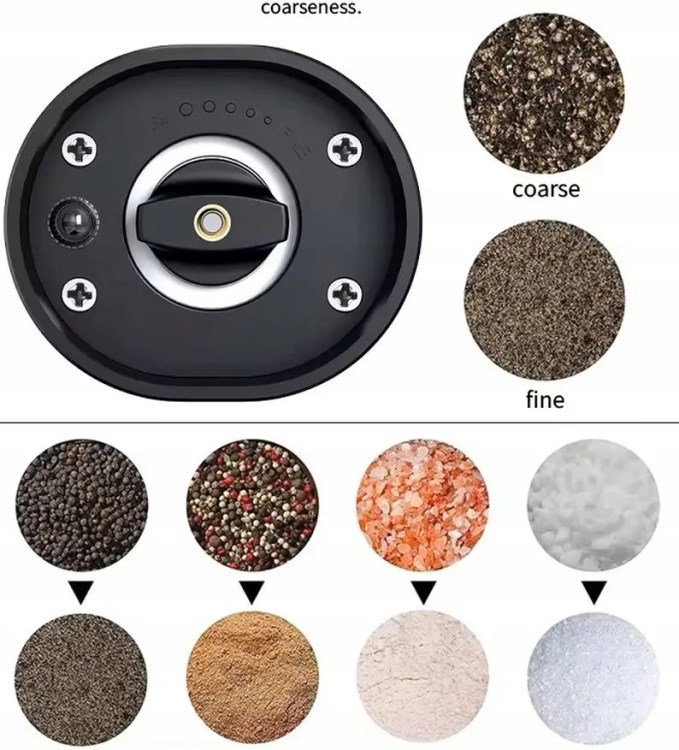 PROMIS Set of pepper and salt mills with stand MP35X2