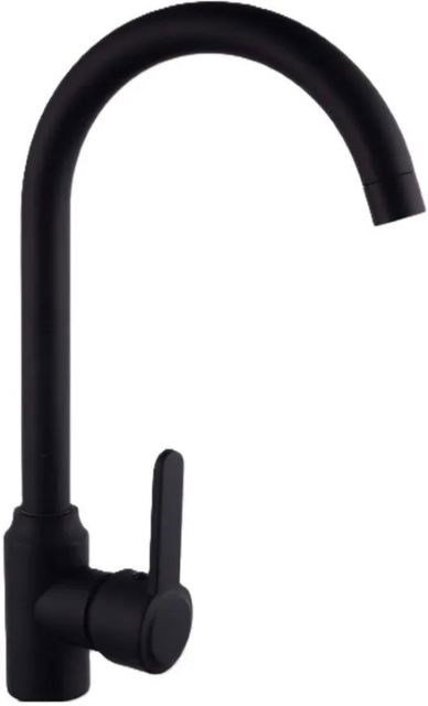 PYRAMIS LEFKADA sink (59x44) 1B 1D black + Lungo volcano Black Edition tap - 070261111LBE