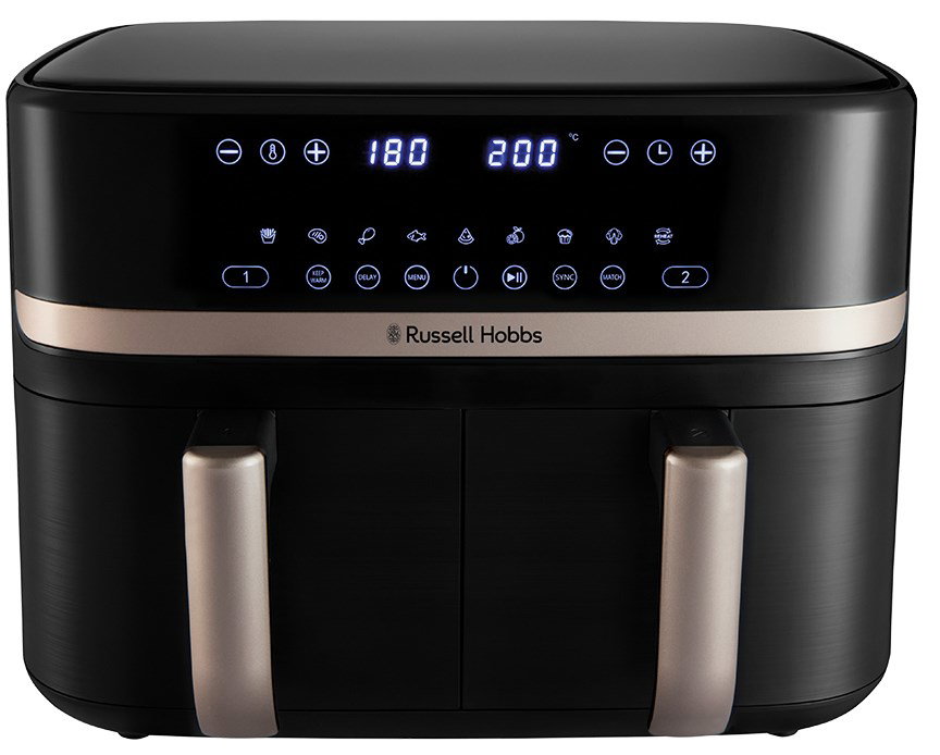 Russell Hobbs Air Fryer Dual 9 L Freestanding 2800 W Black