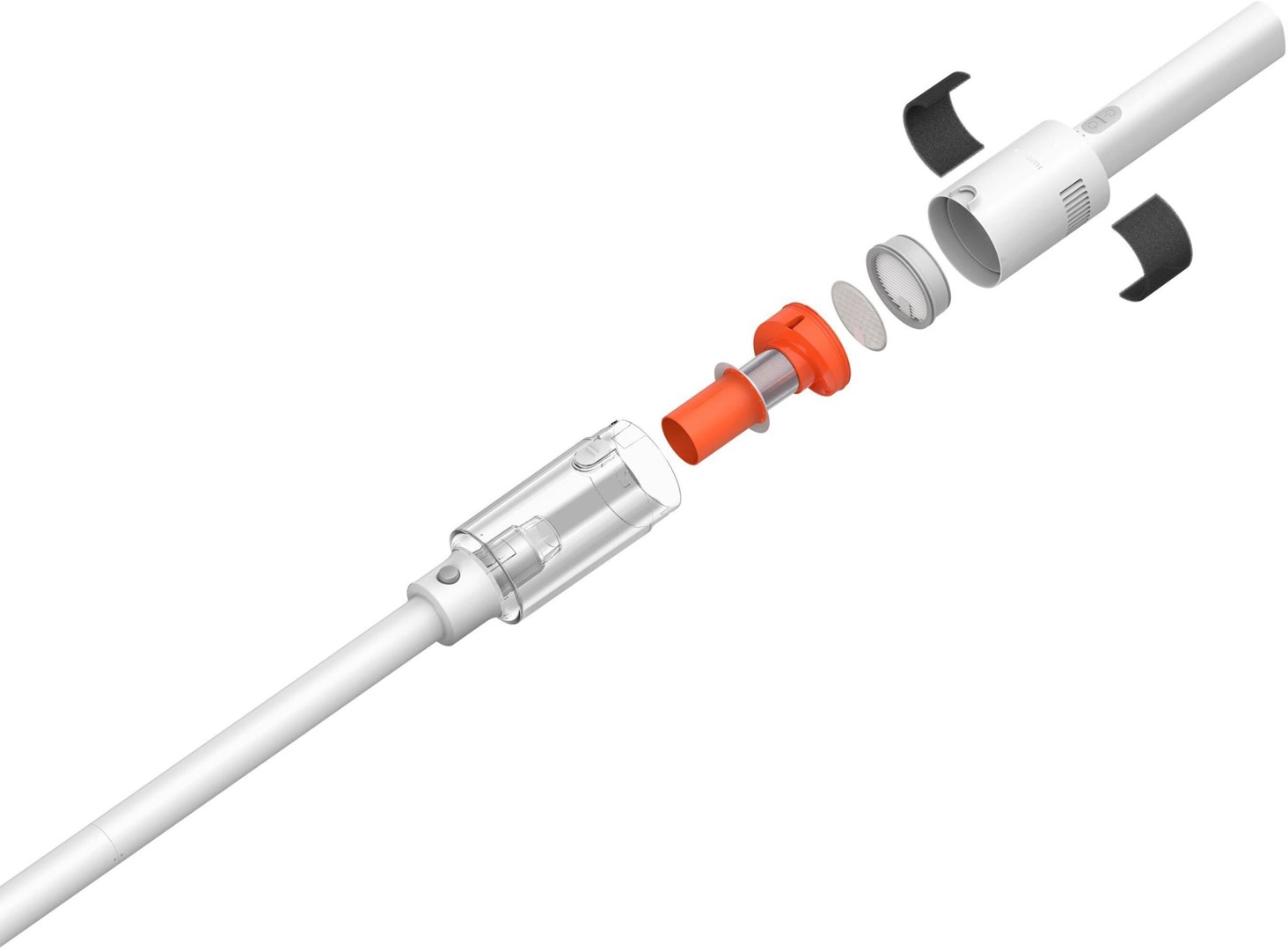 Xiaomi P30 handheld vacuum Orange, White Bagless