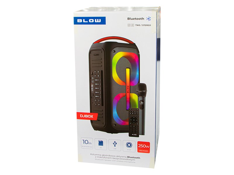Bluetooth speaker DJBOX + remote control + microphone