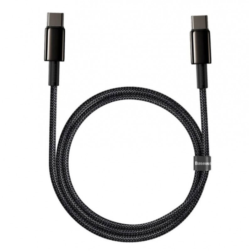 Baseus CATWJ-01 USB cable 1 m USB C 100 W Black