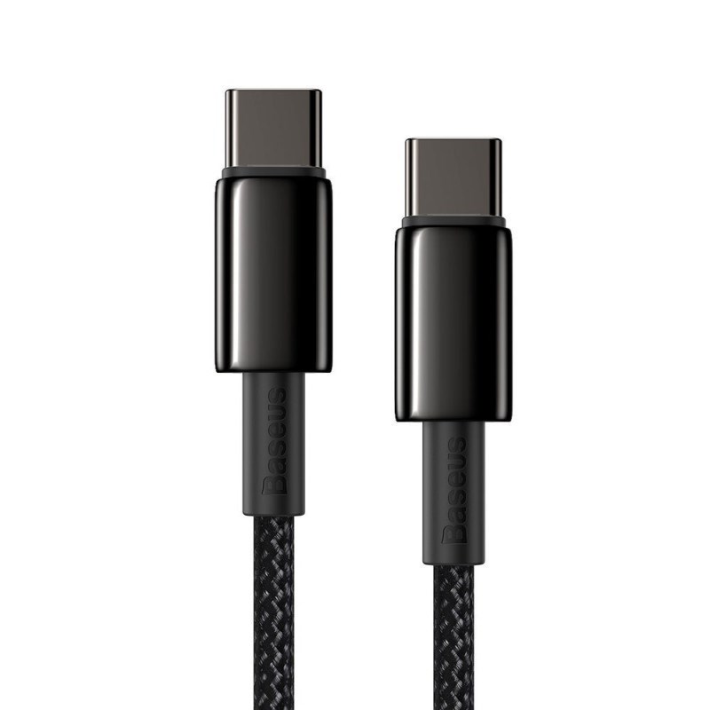 Baseus CATWJ-01 USB cable 1 m USB C 100 W Black