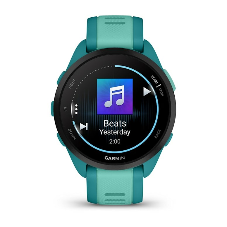 Garmin Forerunner 165 Music 3.05 cm (1.2) AMOLED 43 mm Digital 390 x 390 pixels Touchscreen Turquoise GPS (satellite)