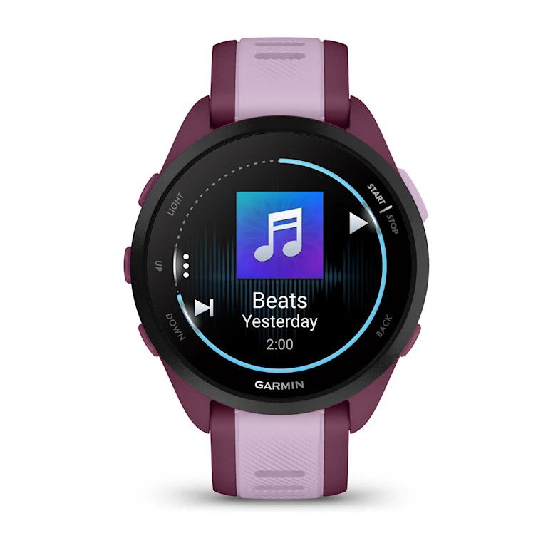 Garmin Forerunner 165 Music 3.05 cm (1.2) AMOLED 43 mm Digital 390 x 390 pixels Touchscreen Purple GPS (satellite)