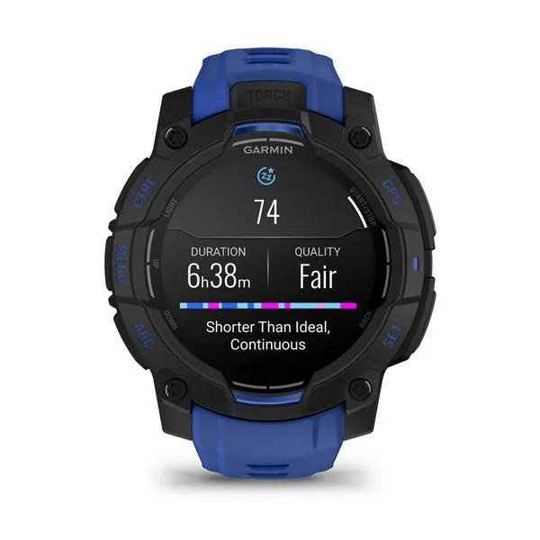 Garmin Instinct 3 3.05 cm (1.2) AMOLED 45 mm Digital 390 x 390 pixels Black GPS (satellite)