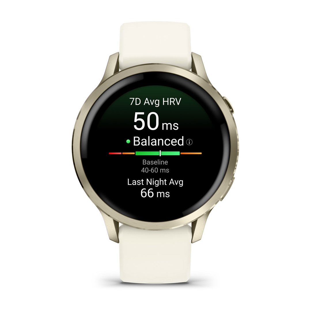 Garmin Venu 4 3.05 cm (1.2) AMOLED 41 mm Digital 390 x 390 pixels Touchscreen Gold Wi-Fi GPS (satellite)