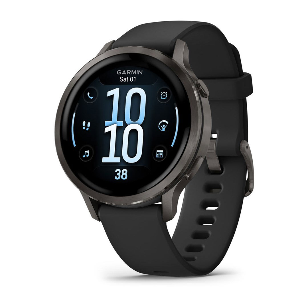 Garmin Venu 4 3.05 cm (1.2) AMOLED 41 mm Digital 390 x 390 pixels Touchscreen Black Wi-Fi GPS (satellite)