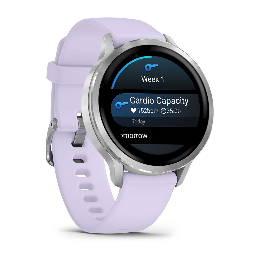 Garmin Venu 4 3.05 cm (1.2) AMOLED 41 mm Digital 390 x 390 pixels Touchscreen Silver Wi-Fi GPS (satellite)