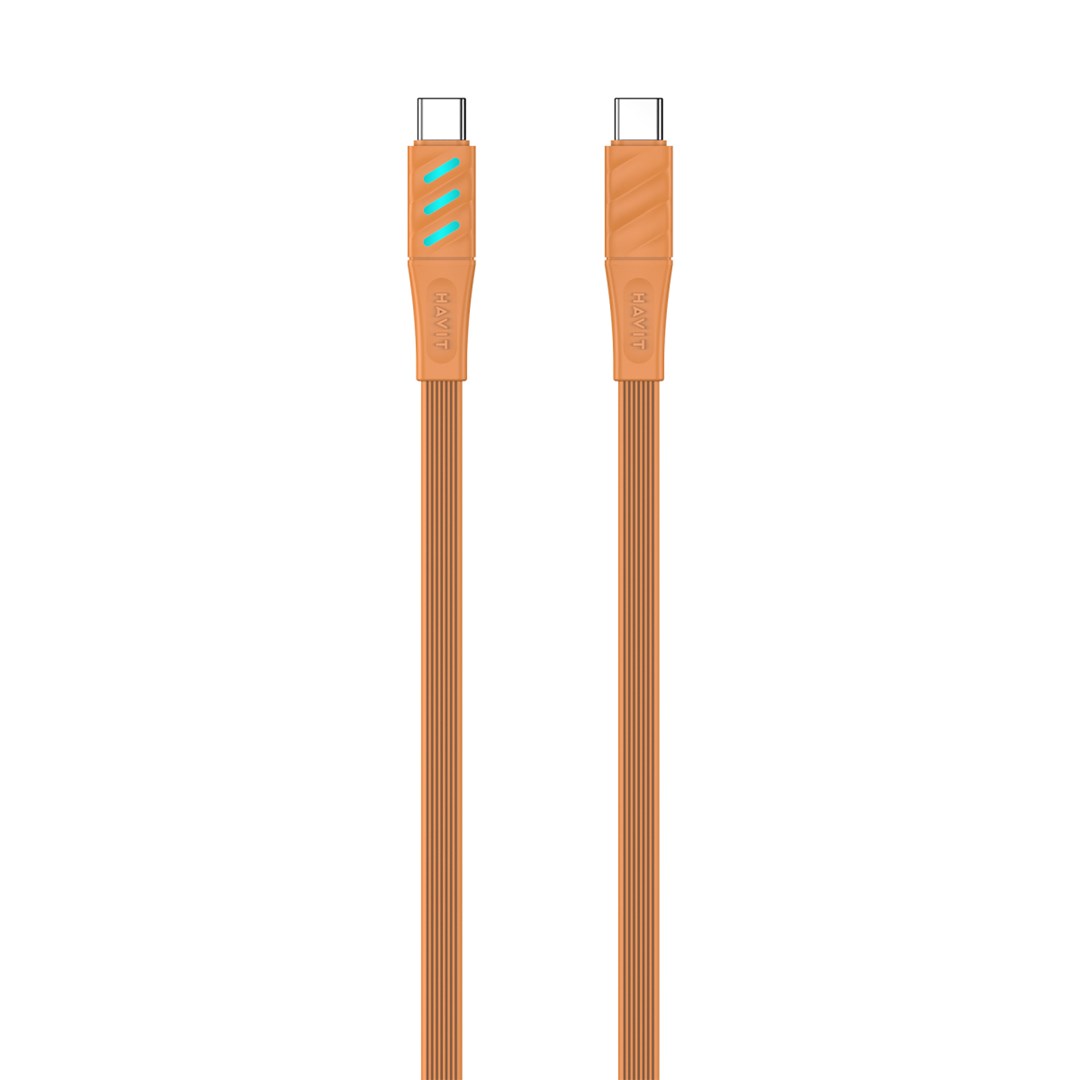 Havit CB6254 - USB Type C to USB Type C charging cable, 1 m (orange)