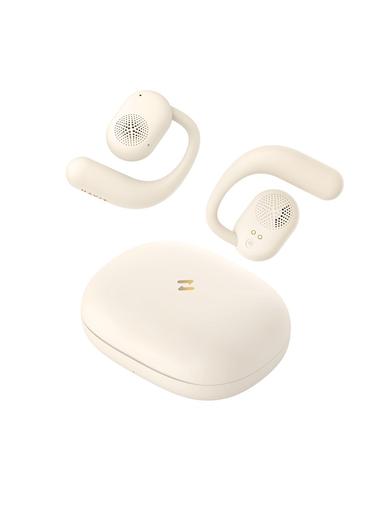 Havit OWS914 - TWS wireless headphones (beige)