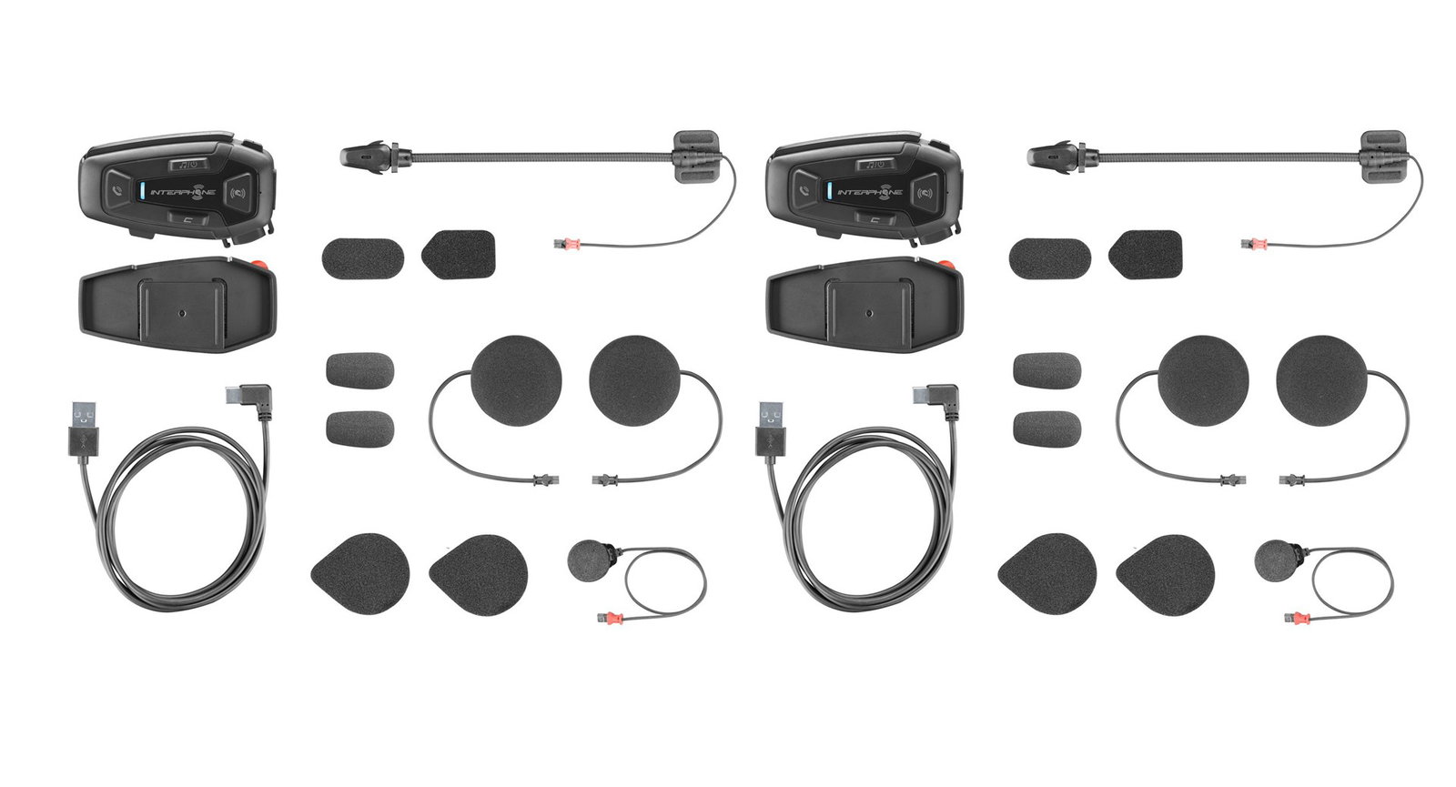 Interphone U-COM 8R Motorbike intercom 1600 m Black