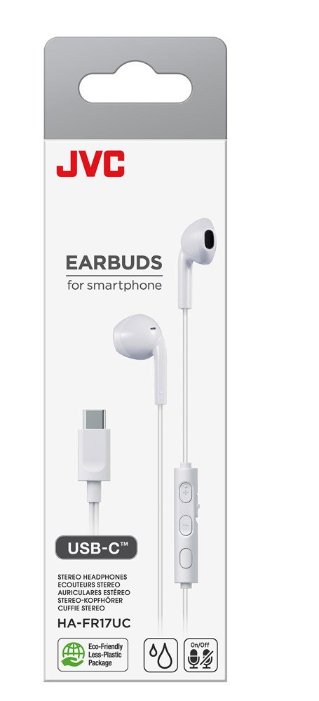 JVC HA-FR17UC USB Type-C Wired In-Ear Headphones White