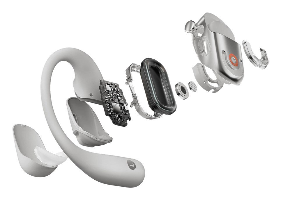 SHOKZ OpenFit 2+ Headphones Wireless Ear-hook, In-ear Calls/Music Bluetooth Grey