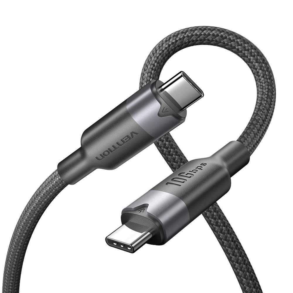 Vention USB 3.2 5A 10Gbps 1m BK USB-C to C cable