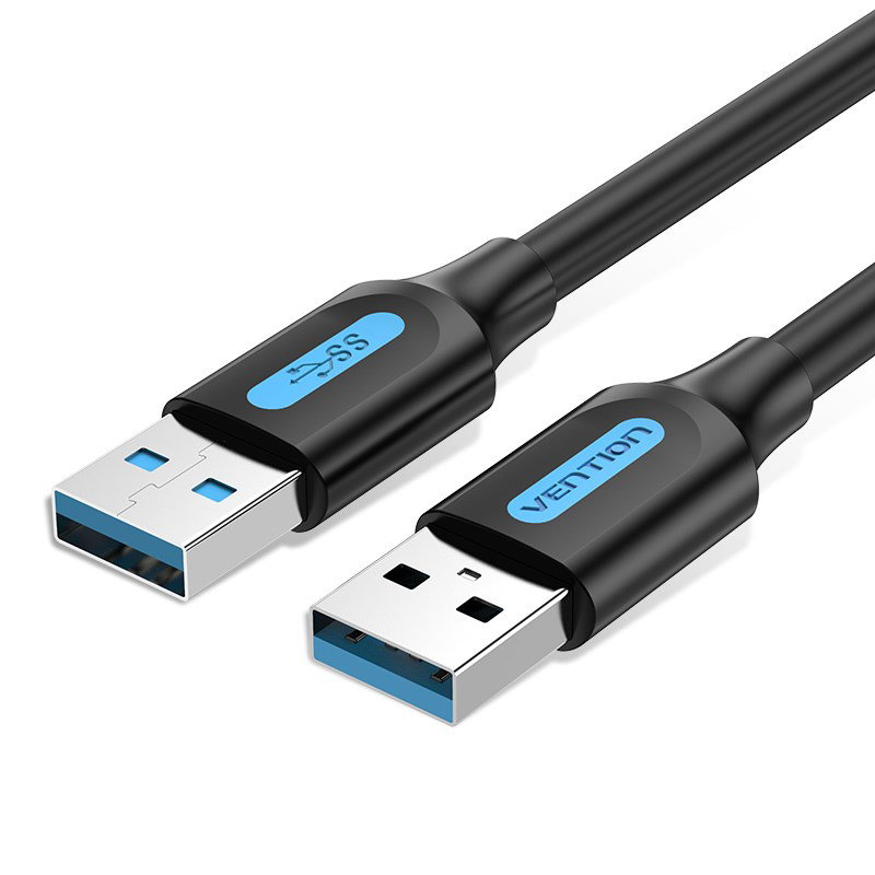Vention USB 3.0 A Male to A Male Cable 0.5M Black PVC Type