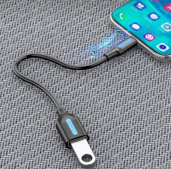 Vention USB 3.1(Gen 1) C Male to A Female OTG Cable 0.15M Black PVC Type