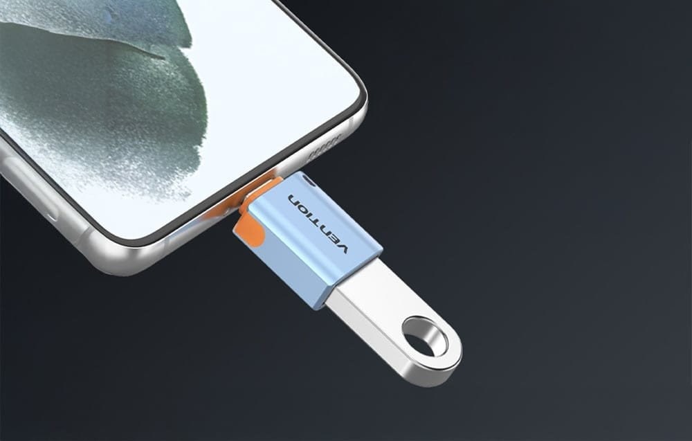 Vention USB 3.1 OTG adapter USB-C to USB-A lanyard