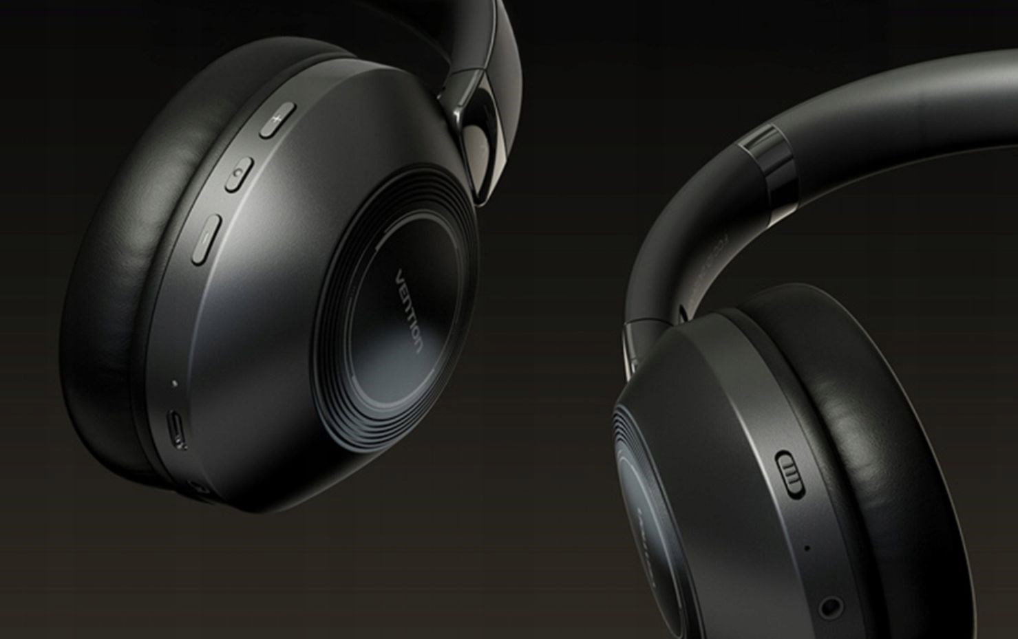 Vention SoundMate BT 5.3 wireless headphones, black