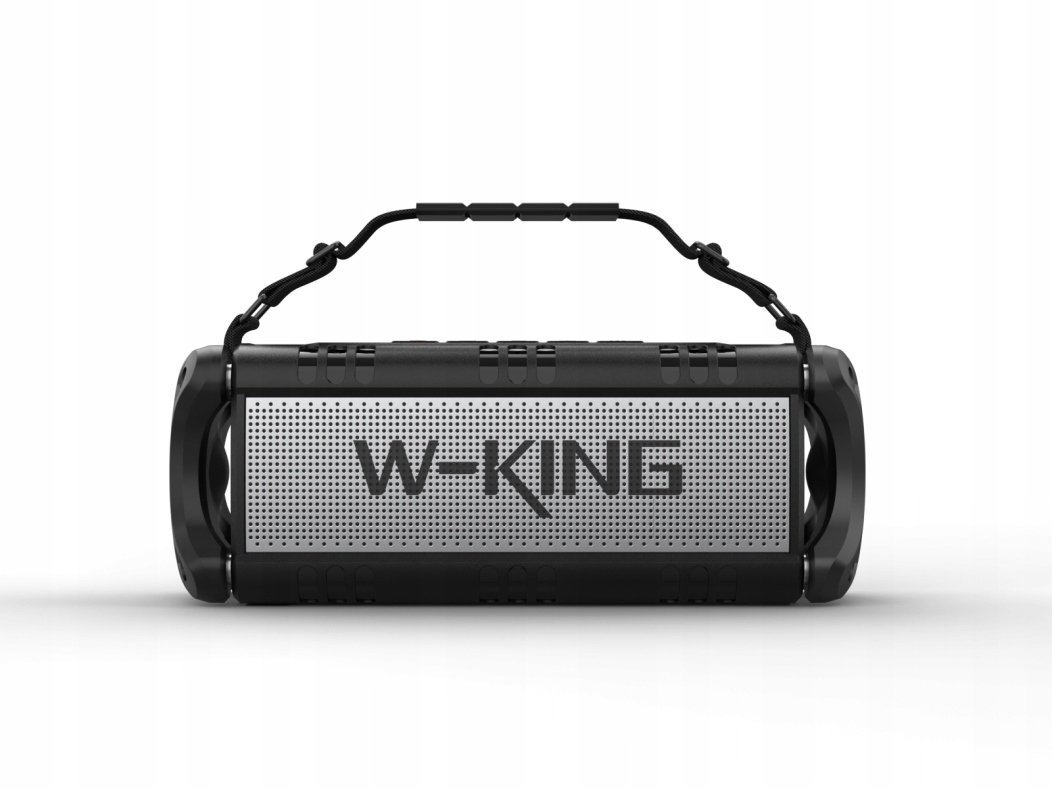 W-KING D8 wireless Bluetooth speaker black and silver