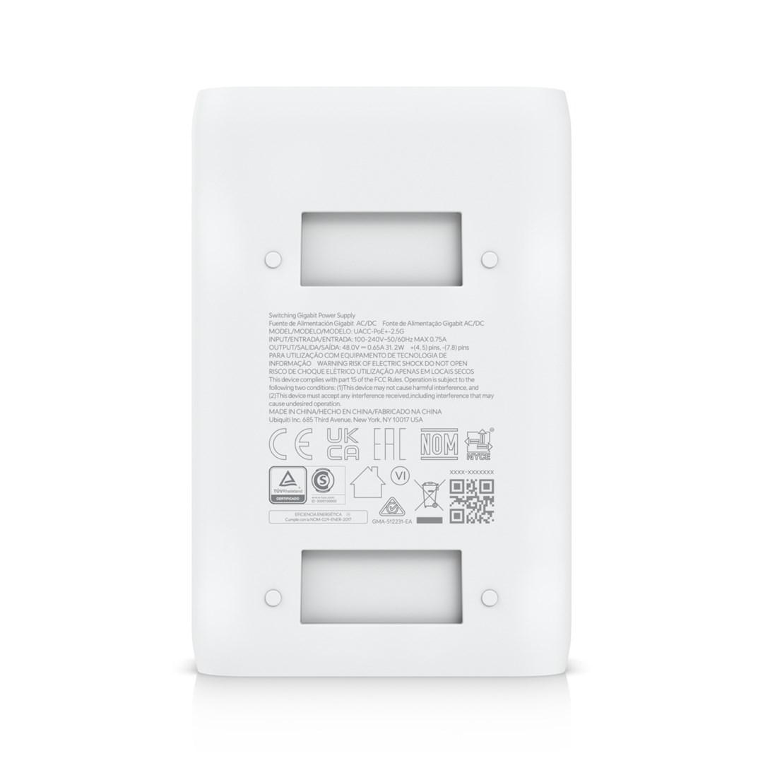 Ubiquiti UACC-PoE+-2.5G 2.5 Gigabit Ethernet 48 V