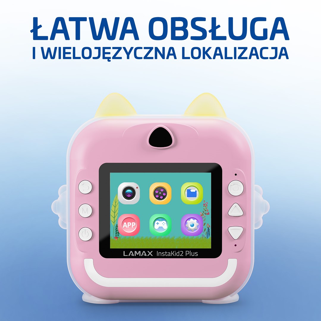 Kids camera LAMAX InstaKid2 Plus, pink