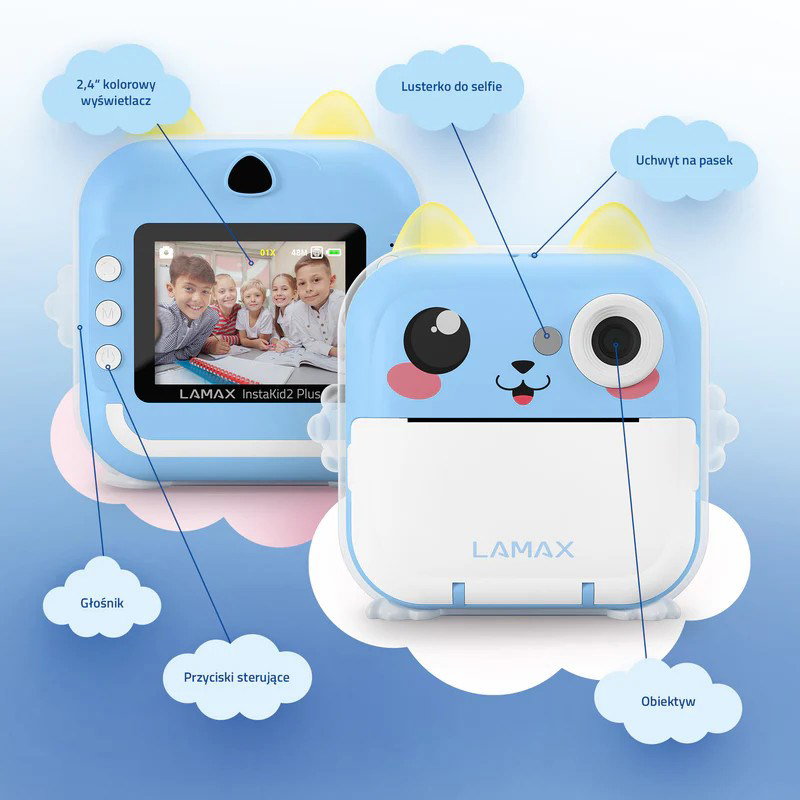Kids camera LAMAX InstaKid2 Plus, blue