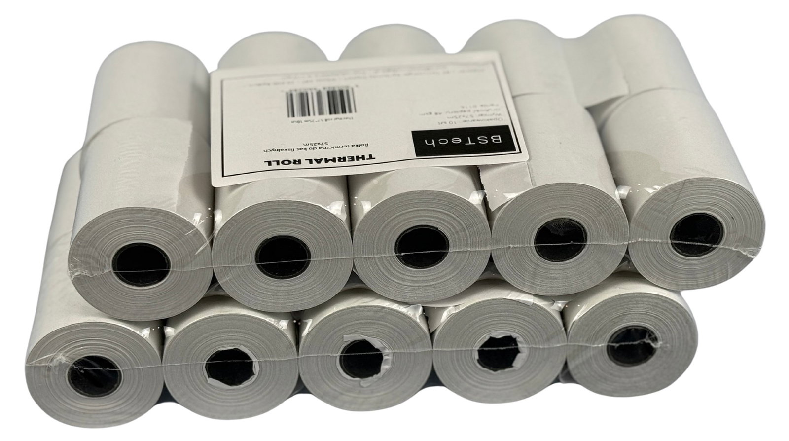 BSTech Paper, roll thermal for cash registers 57x20m 10 pieces