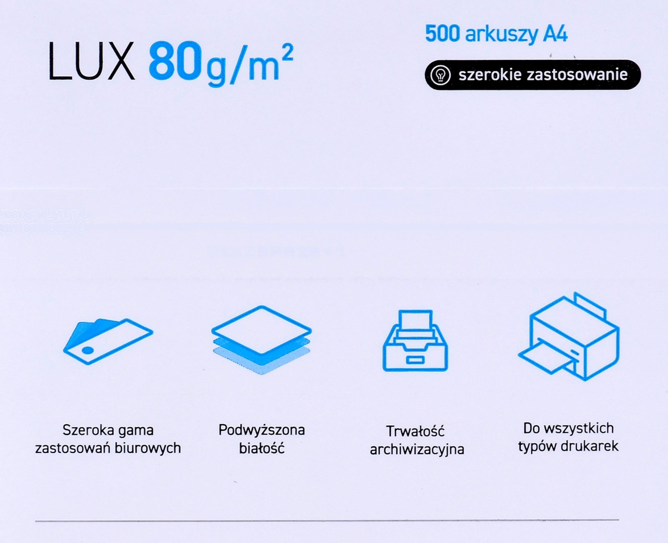 Paper copier office POLLUX (A4; 80g/m2; 500 sheets; white, matte)