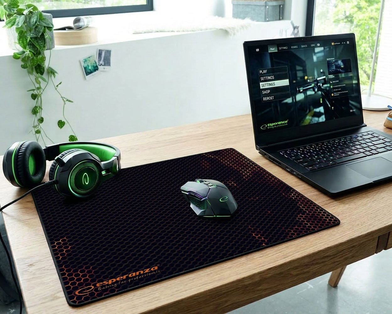 Esperanza EGP103R mouse pad Gaming mouse pad Black