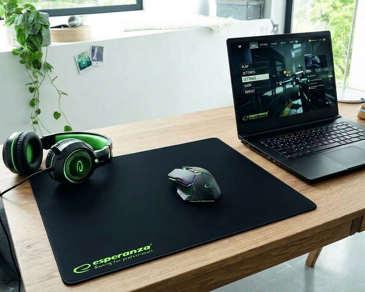 Esperanza EGP103K mouse pad Black