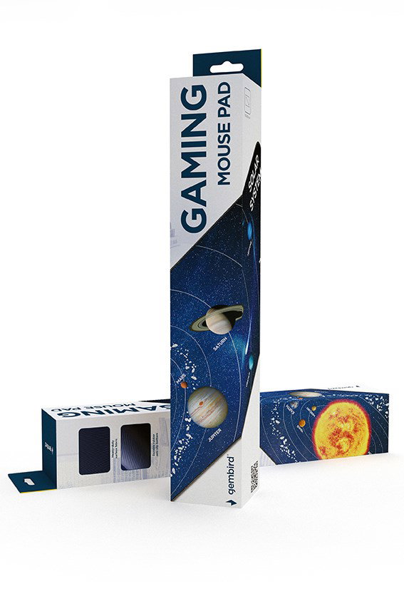 Gembird MP-SOLARSYSTEM-XL-01 Gaming mouse pad extra large\Cosmos\ 350 x 900