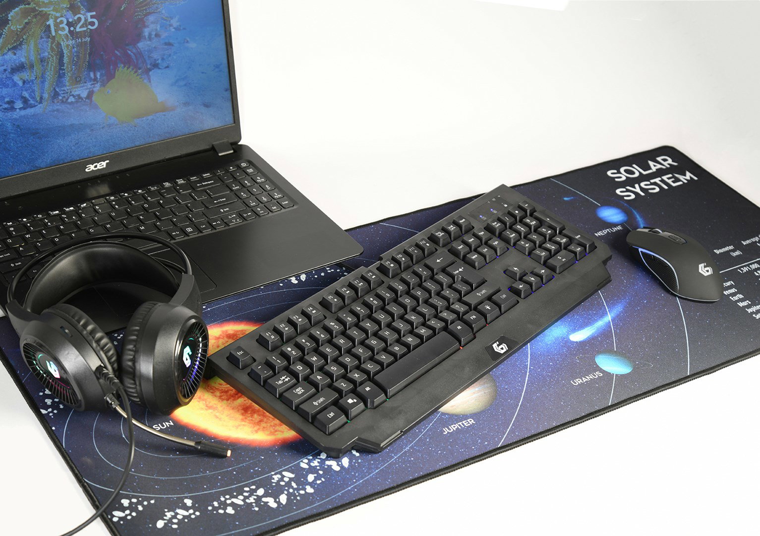Gembird MP-SOLARSYSTEM-XL-01 Gaming mouse pad extra large\Cosmos\ 350 x 900