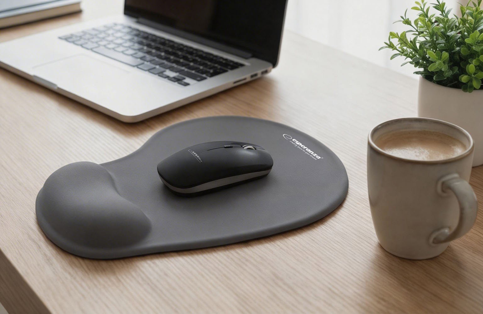 Esperanza EA137Y grey gel mouse mat