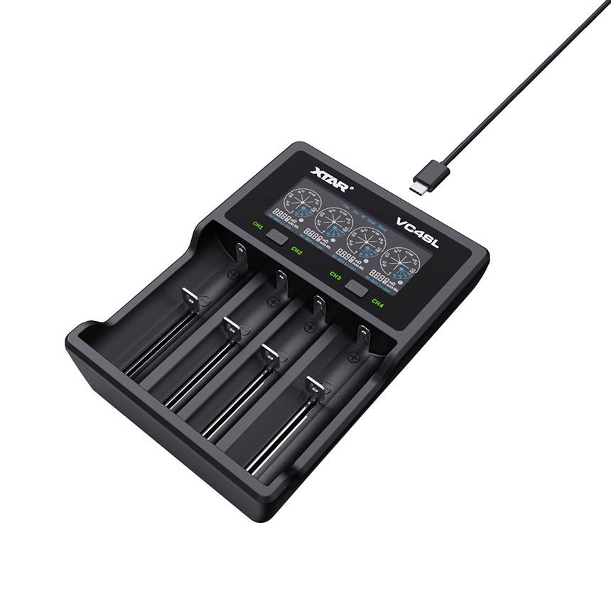 XTAR VC4SL battery charger to Li-ion Ni-MH Ni-CD 18650