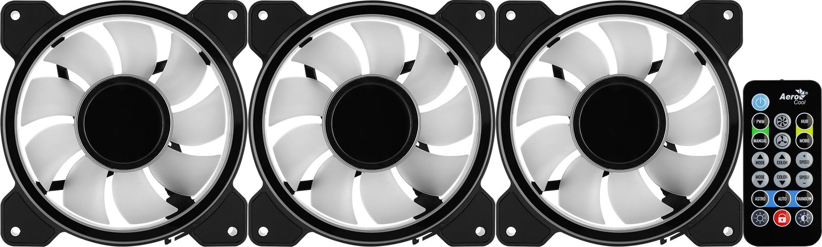 Aerocool Mirage 12 ARGB Pro Computer case Cooling set 12 cm Black