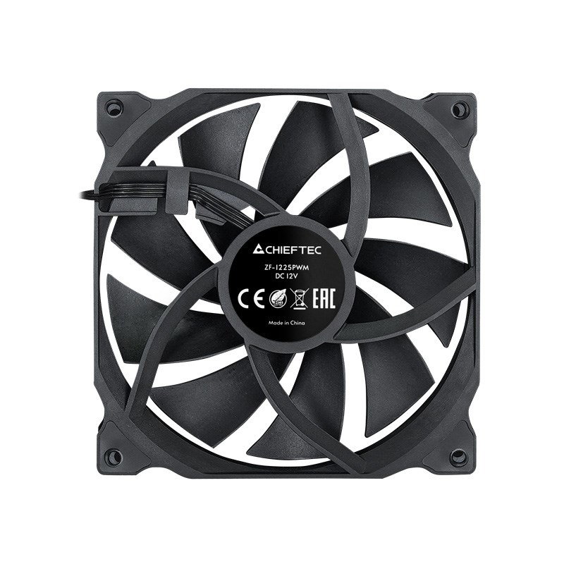 Chieftec ZF-1225PWM computer cooling system Computer case Fan 12 cm Black 1 pc(s)
