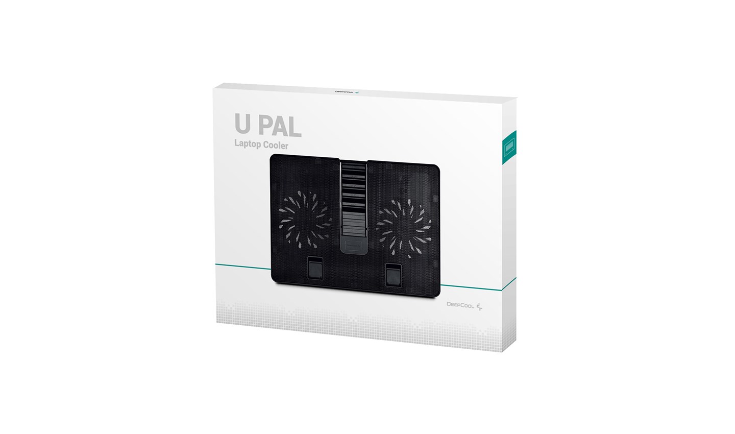 DeepCool U PAL laptop cooling pad 39.6 cm (15.6) 1000 RPM Black