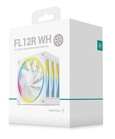 DeepCool FL12R WH-3 IN 1 Computer case Fan 12 cm White 3 pc(s)