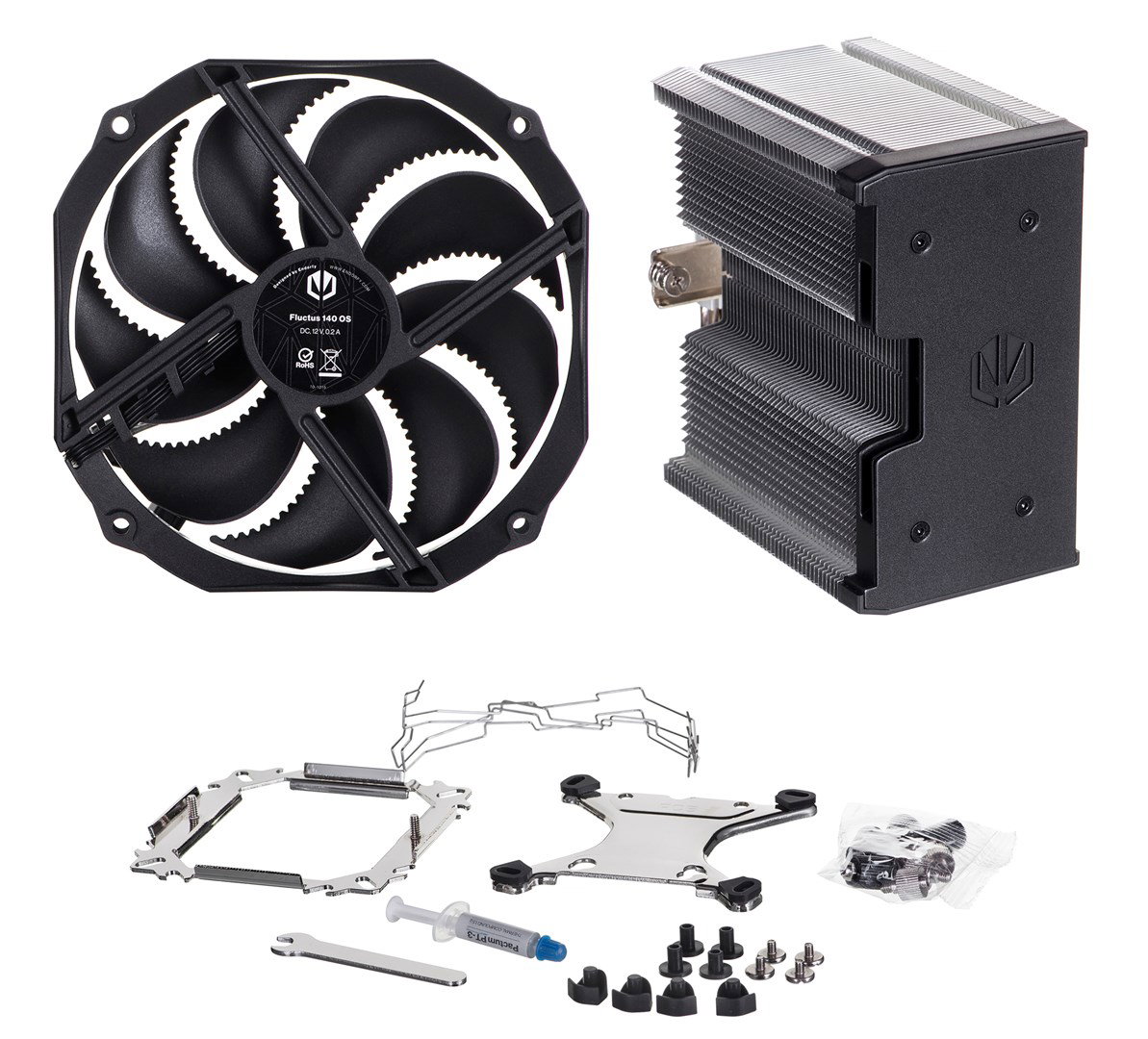 ENDORFY Fortis 5 Processor Air cooler 14 cm Black, Grey, Steel