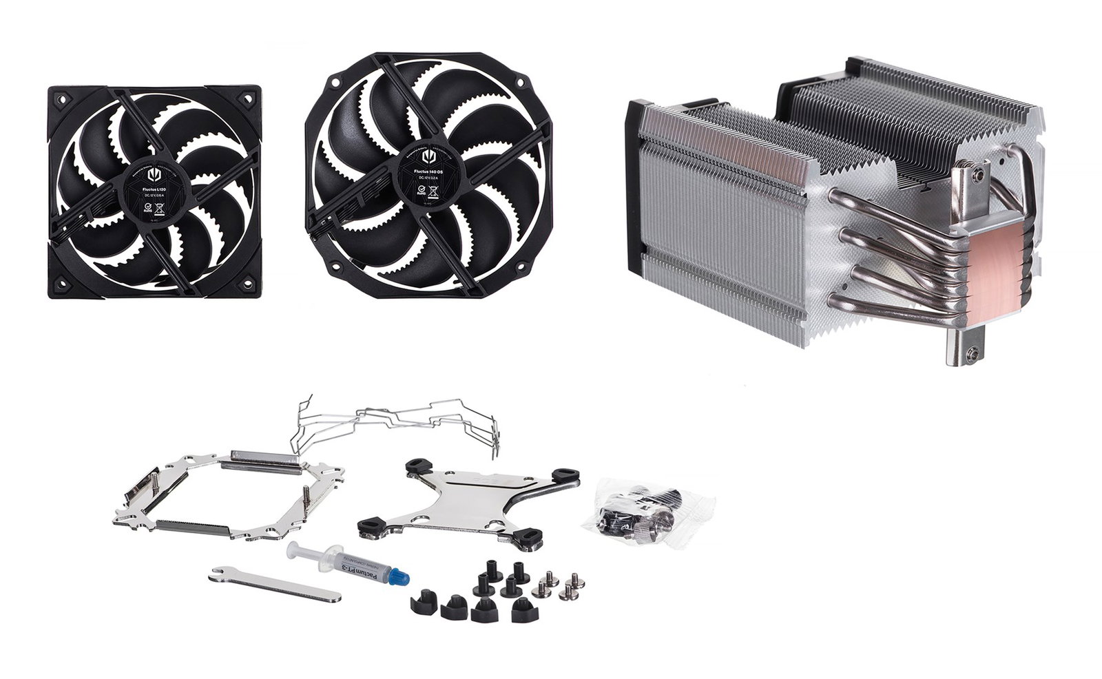 ENDORFY FORTIS 5 DUAL FAN SPC307 CPU cooling PC Fan Radiator 14/12 cm Black