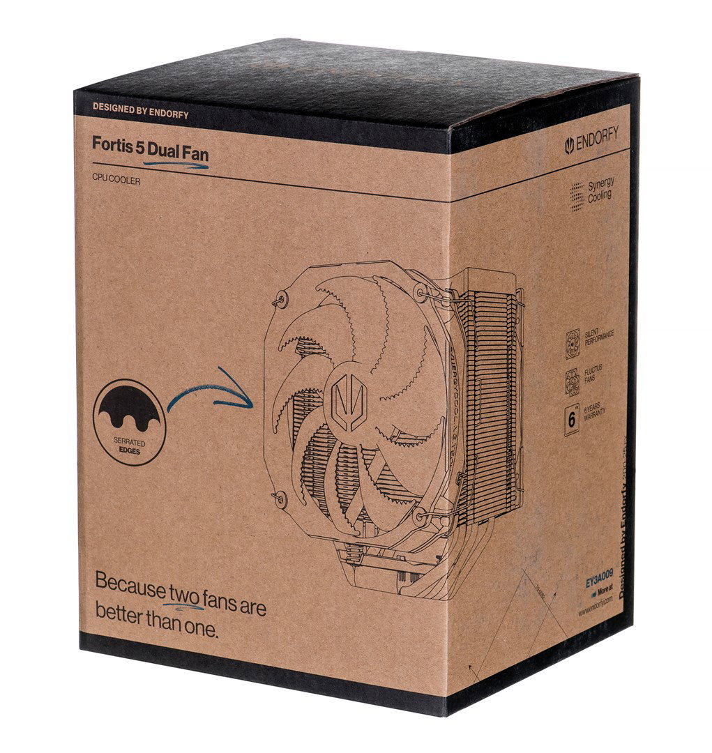ENDORFY FORTIS 5 DUAL FAN SPC307 CPU cooling PC Fan Radiator 14/12 cm Black