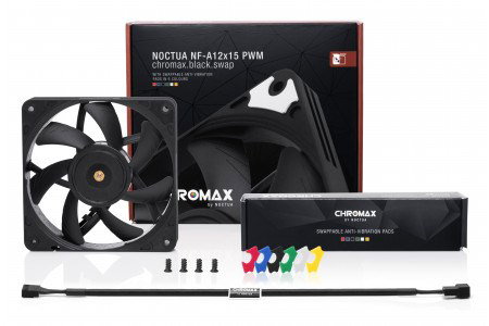 Noctua NF-A12X15 PWM CH.BK.S computer cooling component Computer case Fan 12 cm Black